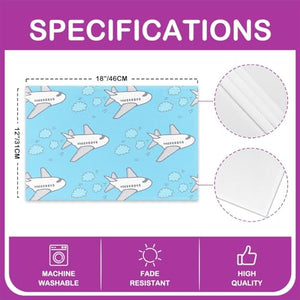 Aviation Placemats, 12"x18" - Set of 4