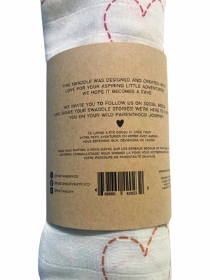 I Love Airplanes Muslin Swaddle Blanket (Multicolour)