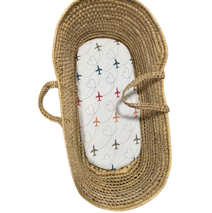 I Love Airplanes Muslin Swaddle Blanket (Multicolour)