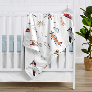 Single-Engine Adventures Cozy Baby Blanket
