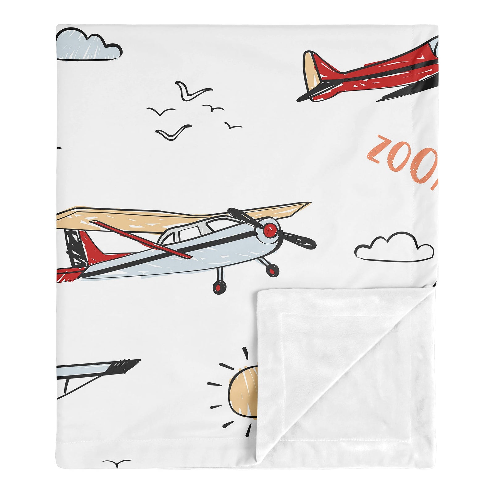 Single-Engine Adventures Cozy Baby Blanket